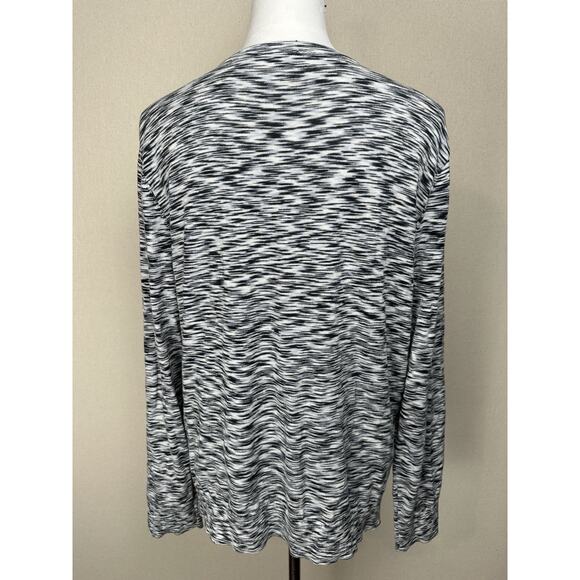 NWT LOFT Outlet Cardigan Black White Women’s XL  Button Up Lightweight - Picture 7 of 15